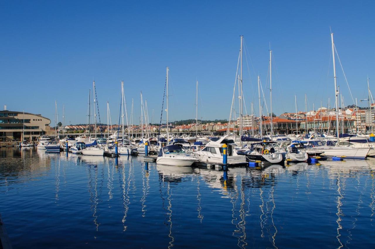 apartamento centro sanxenxo con parking gratis Esterno foto