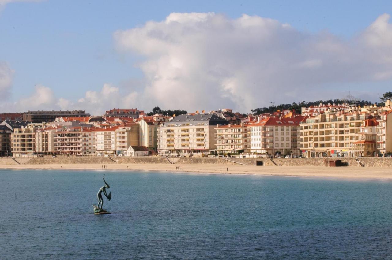 apartamento centro sanxenxo con parking gratis Esterno foto